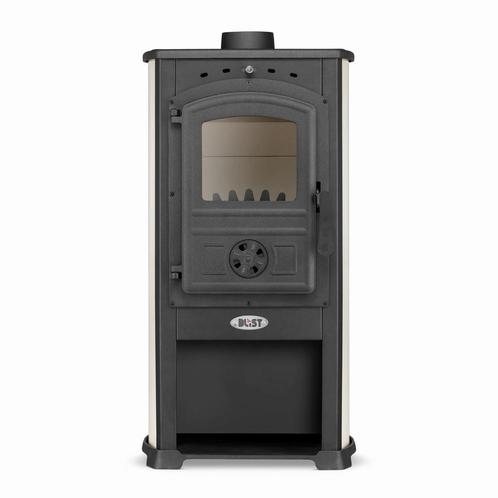 Houtkachel Staal 10kW - Retourdeal - Warmte & Koken!, Huis en Inrichting, Kachels, Houtkachel, Hout, Nieuw, Vrijstaand, Ophalen of Verzenden