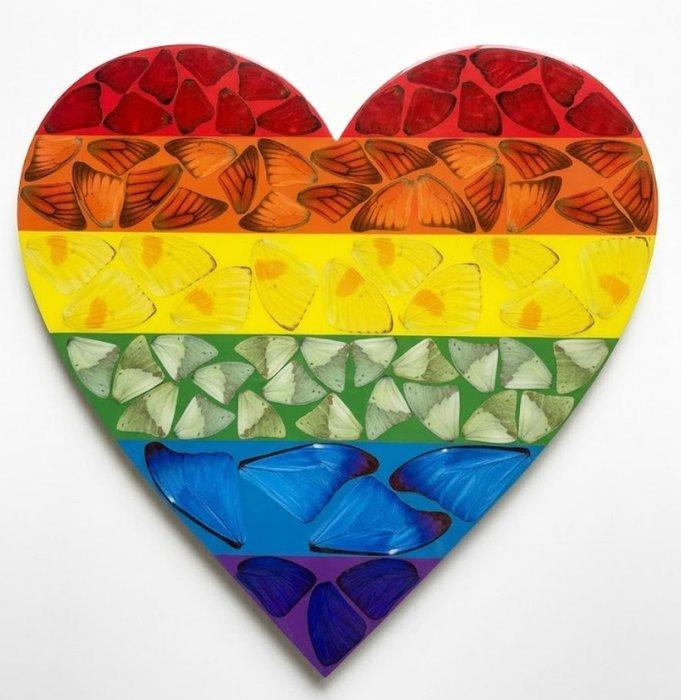 Damien Hirst (1965) - Butterfly Heart · Large, Antiek en Kunst, Kunst | Designobjecten