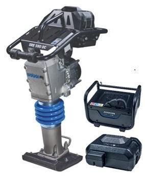 Trilplaat Weber Wacker Accu SRE590 2de Accu GRATIS, Zakelijke goederen, Machines en Bouw | Overig