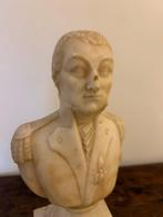 Buste, Busto dignitario napoleonico - 40 cm - Albast, Antiek en Kunst, Antiek | Keramiek en Aardewerk