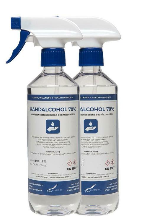 Handalcohol 70% - Handgel - Desinfectiezuilen, Huis en Inrichting, Schoonmaakartikelen, Schoonmaakmiddel, Verzenden