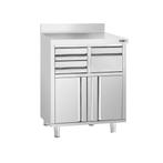 GGM Gastro | Werkkast - voor koffiemachine - 800x600mm - met, Verzenden, Nieuw in verpakking, Meubilair
