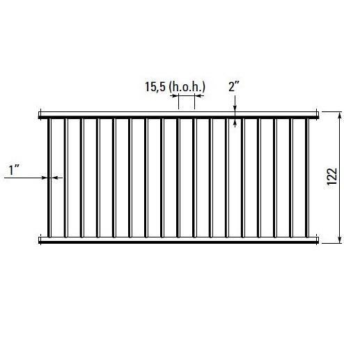Spijlhek voor stieren en vleesvee 122 cm hoog, lengte 270 cm, Dieren en Toebehoren, Runderen