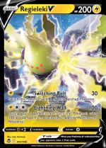 Regieleki V  057/195 Silver Tempest, Hobby en Vrije tijd, Verzamelkaartspellen | Pokémon, Losse kaart, Nieuw, Foil, Ophalen of Verzenden