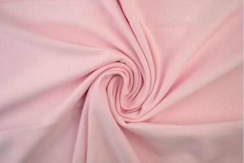 10 meter French Terry stof - Lichtroze - 150cm breed, Hobby en Vrije tijd, Stoffen en Lappen, 120 cm of meer, 200 cm of meer, Roze