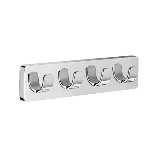 Hakenrek Smedbo Ice 4-Delig Chroom, Doe-het-zelf en Verbouw, Sanitair, Bad, Nieuw, Chroom, Ophalen of Verzenden