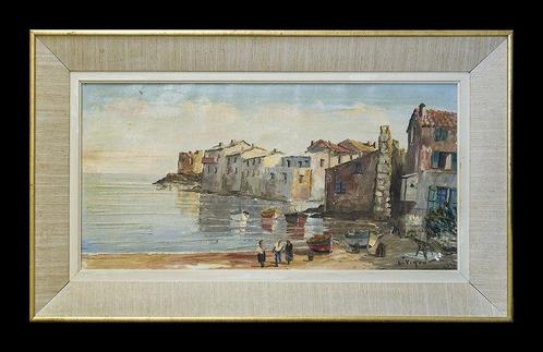 Louis Jacques Vigon (1897-1985) - Village de pêcheurs, Antiek en Kunst, Kunst | Schilderijen | Klassiek