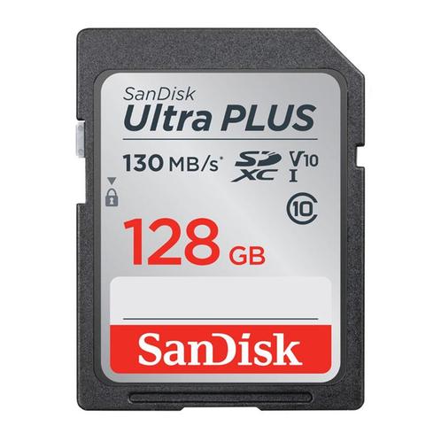 SanDisk SDXC Elite Ultra Plus 128GB 130MB/s, Audio, Tv en Foto, Fotografie | Geheugenkaarten, Overige typen, Nieuw, Ophalen of Verzenden