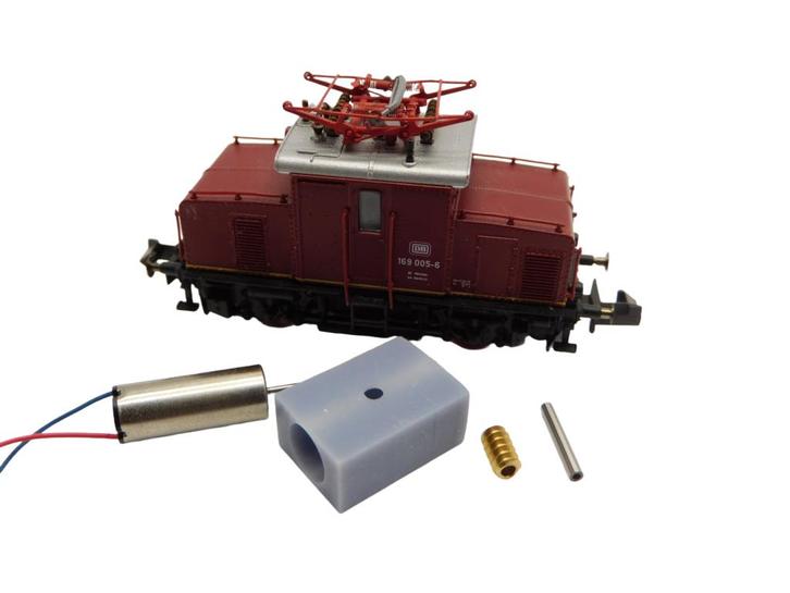 micromotor NF055G motor ombouwset voor Fleischmann E 69, BR, Hobby en Vrije tijd, Modeltreinen | N-Spoor, Gelijkstroom, Overige typen