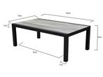Vegas lounge tuintafel aluminium antraciet, Ophalen of Verzenden, Nieuw, Aluminium
