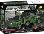 COBI 2804 Willys MB +Trailer & M2 Gun (Leger bouwsets), Verzenden, Nieuw