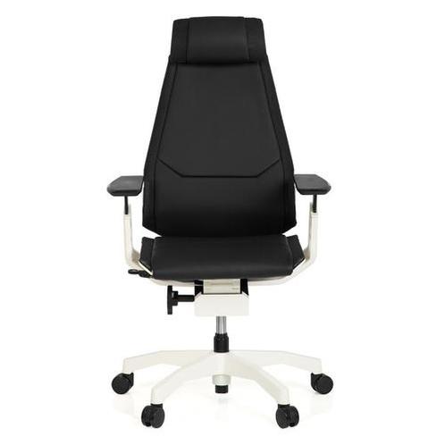 Bureaustoel | Met Armleuning | Leder | Zwart | Ergonomisch, Huis en Inrichting, Bureaus, Nieuw, Verzenden