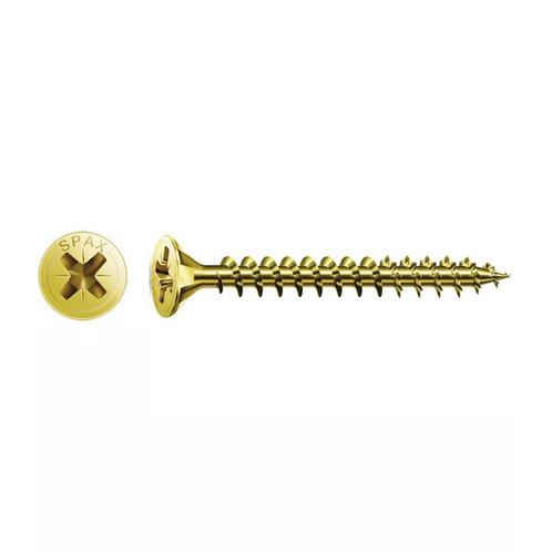 Spax Houtschroef 3.0x30mm - Phillips Z1 - 25 stuks, Doe-het-zelf en Verbouw, IJzerwaren en Bevestigingsmiddelen, Nieuw, Verzenden