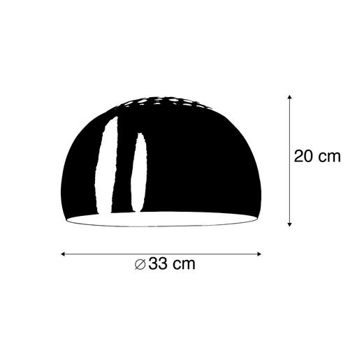Stalen lampenkap rond voor booglamp XXL, Huis en Inrichting, Lampen | Vloerlampen, Nieuw, Overige materialen, 100 tot 150 cm