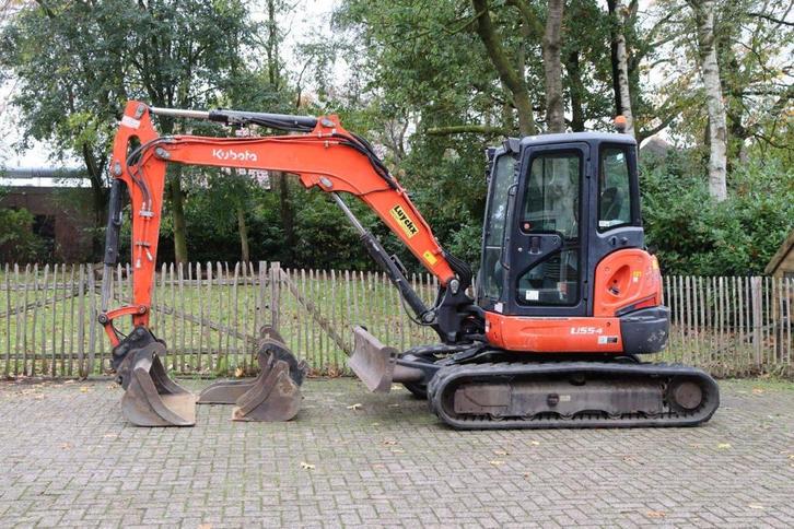 Veiling: Rupsgraafmachine Kubota U55-4 Diesel 33.8kW 2017, Zakelijke goederen, Machines en Bouw | Kranen en Graafmachines, Graafmachine