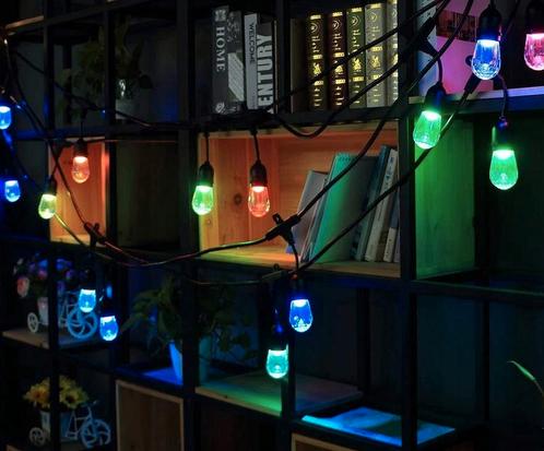 LED prikkabel RGBW - 15 lampen - 15 meter - 12V - Met, Tuin en Terras, Buitenverlichting, Ophalen of Verzenden