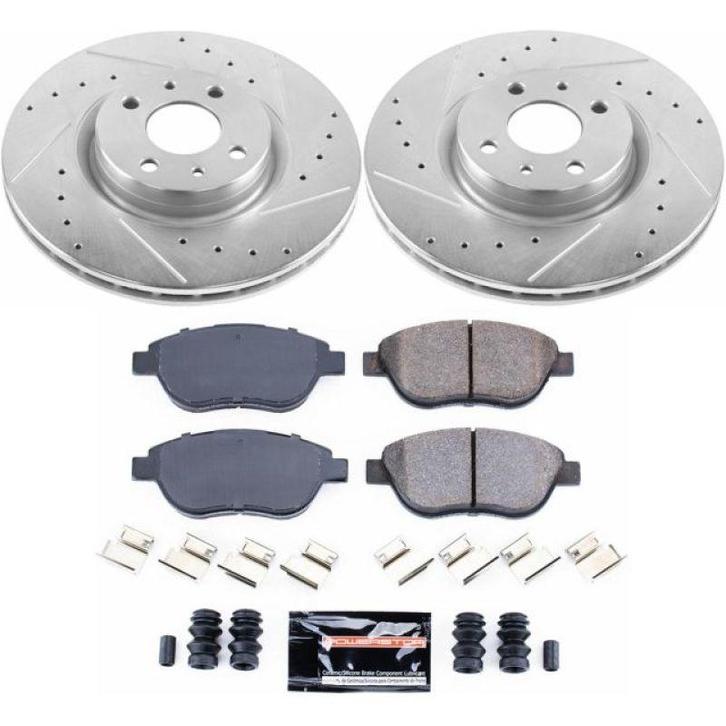 Power Stop 12-18 Fiat 500 Front Z23 Evolution Sport Brake, Auto-onderdelen, Remmen en Aandrijving, Ophalen of Verzenden
