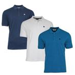 Donnay Donnay Heren - 3-Pack - Polo shirt Noah - Navy / Wit, Verzenden, Nieuw