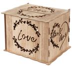 2-delige set met moneybox en gastenboek Natural hout en jute, Verzenden, Beige, Sweet-One, Nieuw