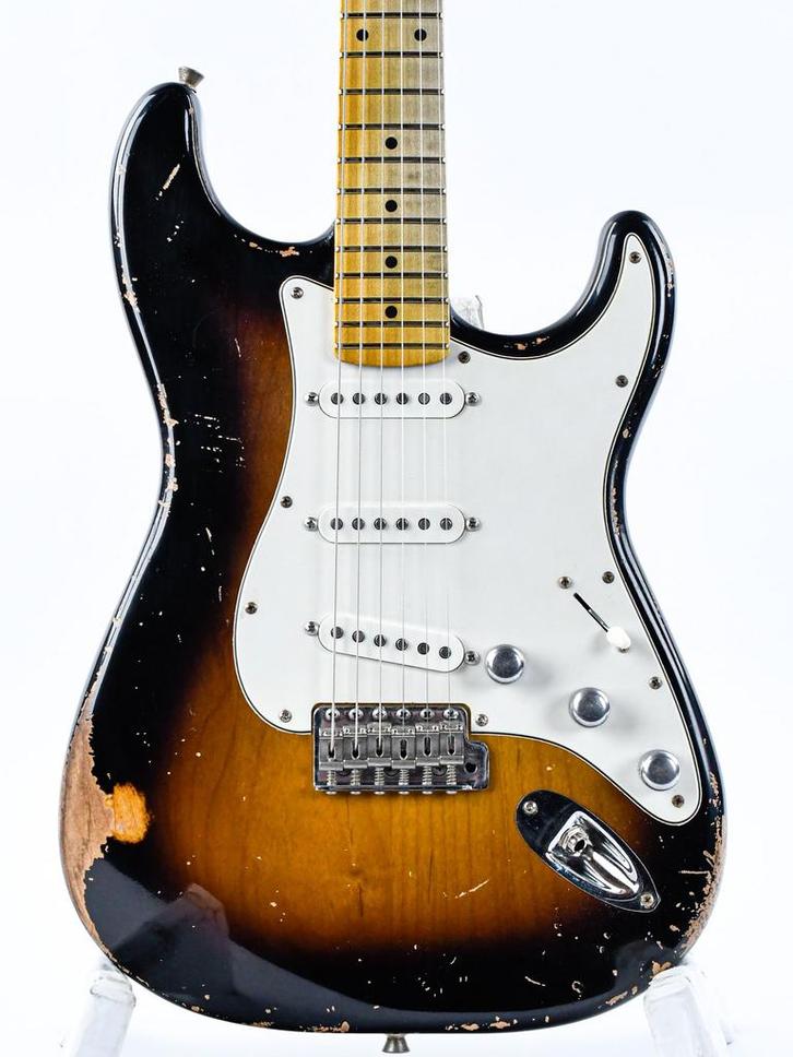 Franchin Mercury 2 Tone Sunburst Medium Relic Maple, Muziek en Instrumenten, Snaarinstrumenten | Gitaren | Elektrisch, Solid body