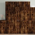 vidaXL Opbergkast 70x42,5x225 cm bewerkt hout gerookt, Huis en Inrichting, Minder dan 50 cm, Nieuw, Overige houtsoorten, 50 tot 75 cm