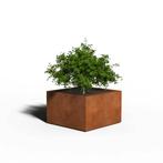 Cortenstaal Plantenbak Vierkant | Gelast | 100 x 100 x 40, Tuin en Terras, Verzenden, Nieuw, Vierkant