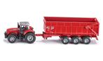 Siku Massey Ferguson tractor met aanhangwagen 1:87, Ophalen of Verzenden, Nieuw