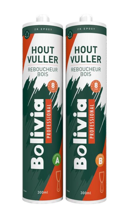 Bolivia houtvuller epoxy 2k 8 uur 600 ml, Doe-het-zelf en Verbouw, Overige Doe-het-zelf en Verbouw, Nieuw, Verzenden