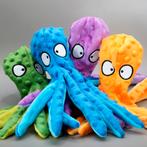 Octopus | Hondenknuffel | Meerkleurig | Pieper en knispel, Dieren en Toebehoren, Hondenspeelgoed, Nieuw, Piepspeelgoed, Verzenden