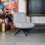 Fauteuil Joey - Geweven stof - Grijs, Verzenden, Nieuw