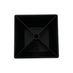 Gratis Verzending - Zwarte plastic tapse meubelpoot 6 cm