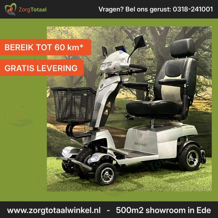 Scootmobiel - Quingo Vitess II | Incl garantie & nieuwe ac.., Diversen, Brommobielen en Scootmobielen, Gebruikt, Quingo, Ophalen of Verzenden