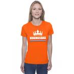 Koningsdag met een kroon shirt oranje dames - Koningsdag s.., Nieuw, Ophalen of Verzenden