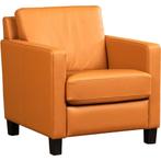 Leren Fauteuil Smart - Toledo Leer Sabbia - Poten Hout Brui, Huis en Inrichting, Fauteuils, Nieuw, Ophalen of Verzenden, 50 tot 75 cm