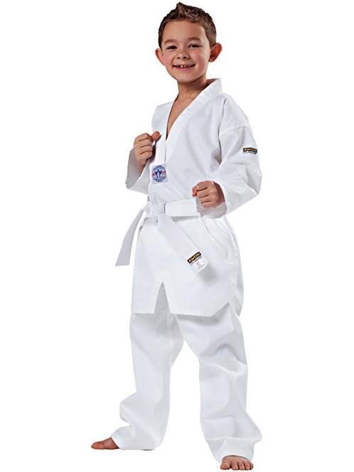 KWON Taekwondo Pak Song / Dobok witte V-hals, Sport en Fitness, Vechtsporten en Zelfverdediging, Nieuw, Ophalen of Verzenden