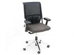 Bureaustoel Comforto D5965 - stof bruin - voet chroom - 4-D, Huis en Inrichting, Bureaus, Ophalen of Verzenden, Gebruikt