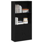 vidaXL Boekenkast 60x24x120 cm bewerkt hout zwart, Huis en Inrichting, Kasten | Boekenkasten, Verzenden, Nieuw, Overige houtsoorten