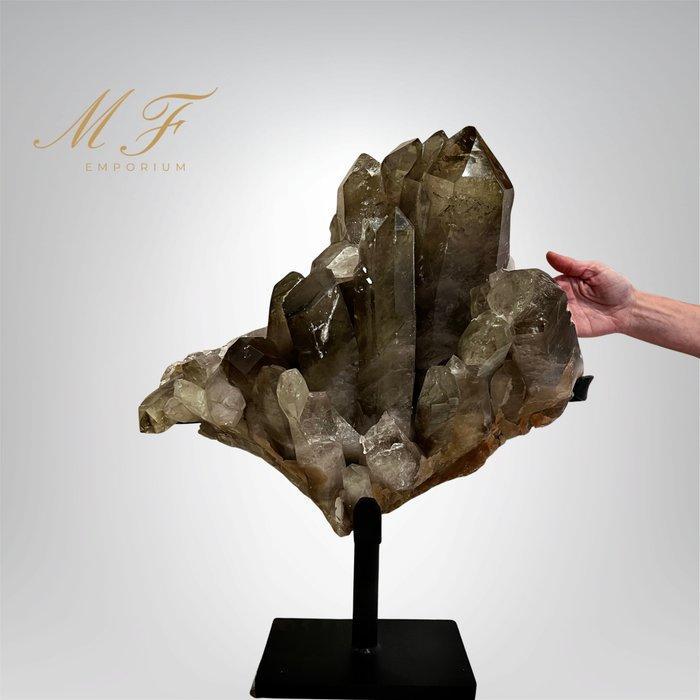 Premium - natuurlijk gerookt kwarts - zeer grote maat, Verzamelen, Mineralen en Fossielen