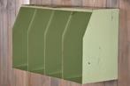 Vintage wandplank | Metalen boekenplank | Groene wandplank