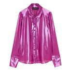 Patrizia Pepe • glimmende paarse blouse • 32 (IT38), Verzenden, Nieuw, Patrizia Pepe, Roze