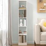 Witte Kubus Boekenkast – Moderne Opbergkast 5 Planken, Huis en Inrichting, Kasten | Boekenkasten, Verzenden, Nieuw