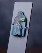 Oud-Egyptisch Glas Taweret-amulet van glazuurpasta met