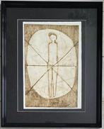 Anton Heyboer (1924-2005) - Vitruvius man, Antiek en Kunst, Kunst | Schilderijen | Modern