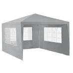 Paviljoen partytent met 4 zijwanden 4x3x2,55 m donkergrijs, Tuin en Terras, Partytenten, Verzenden, Nieuw