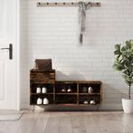 vidaXL Schoenenkast 102x36x60 cm bewerkt hout gerookt, Huis en Inrichting, Verzenden, Nieuw
