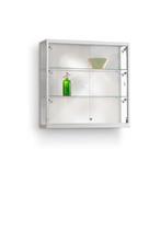 *TIP*  Luxe vitrinekast aluminium 100 cm met deurtjes en, Ophalen of Verzenden, Nieuw in verpakking