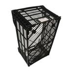 Zwarte kunststof agrikrat 500x300x240 mm, geperforeerd,, Ophalen of Verzenden