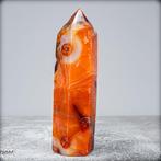 Prachtige carneool met druze Obelisk- 353.66 g
