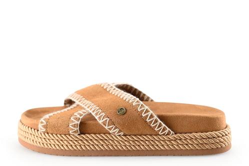 Warmbat Slippers in maat 39 Cognac | 10% extra korting, Kleding | Dames, Schoenen, Overige kleuren, Zo goed als nieuw, Slippers