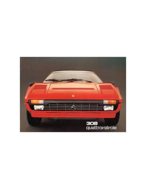 1983 FERRARI 308 QUATTROVALVOLE BROCHURE 245/82, Boeken, Auto's | Folders en Tijdschriften, Ferrari